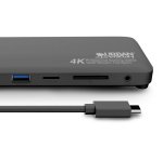 Urban Factory TCD45UF base para portátil y replicador de puertos Alámbrico USB 3.2 Gen 1 (3.1 Gen 1) Type-C Negro