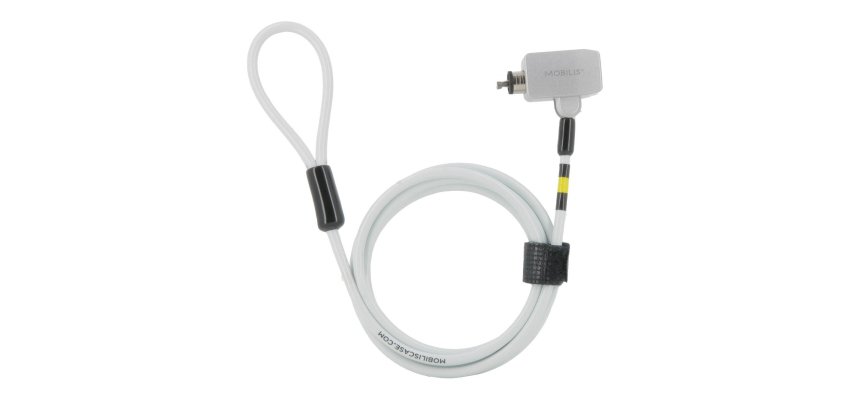 Mobilis 001393 câble antivol Blanc 1,8 m