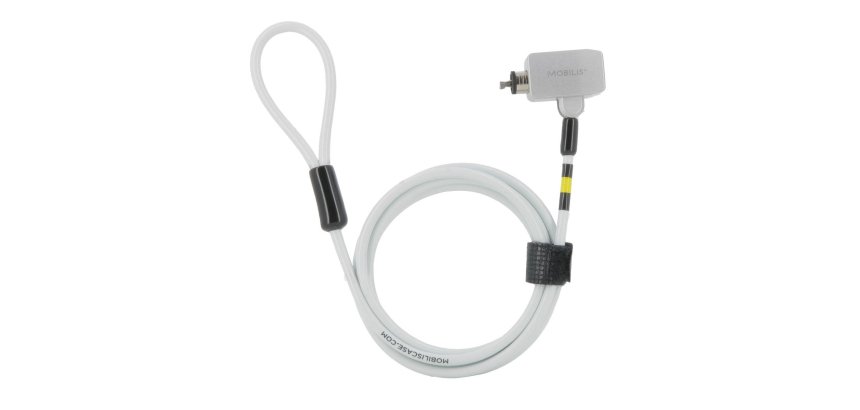 Mobilis 001393 câble antivol Blanc 1,8 m