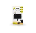 Port Designs 900123 hub & concentrateur USB 3.2 Gen 1 (3.1 Gen 1) Type-C 5000 Mbit/s Noir