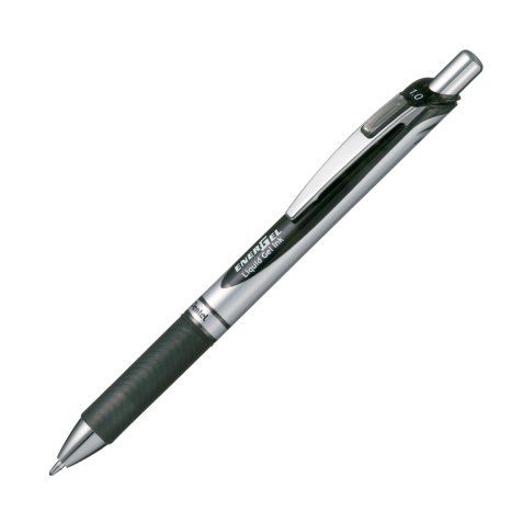 Roller a encre gel energel bl80 pointe de 1mm            retractable coloris noir