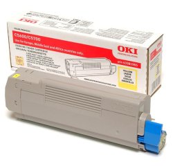 OKI - yellow - original - toner cartridge