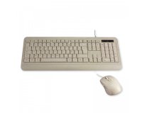 MCL MP3A99AACK2012BIB clavier Souris incluse Universel USB AZERTY Français Beige