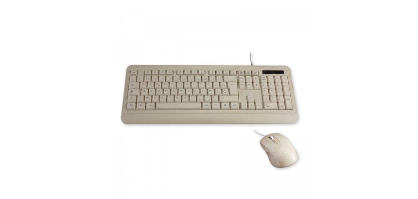 MCL MP3A99AACK2012BIB clavier Souris incluse Universel USB AZERTY Français Beige