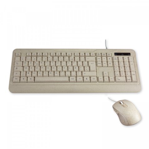 MCL MP3A99AACK2012BIB clavier Souris incluse Universel USB AZERTY Français Beige