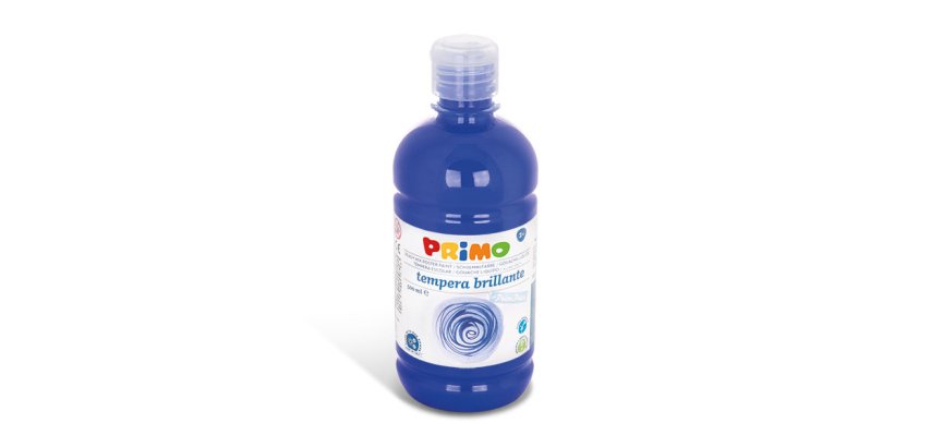Primo 202BR500500 colore a tempera 500 ml Bottiglia Blu