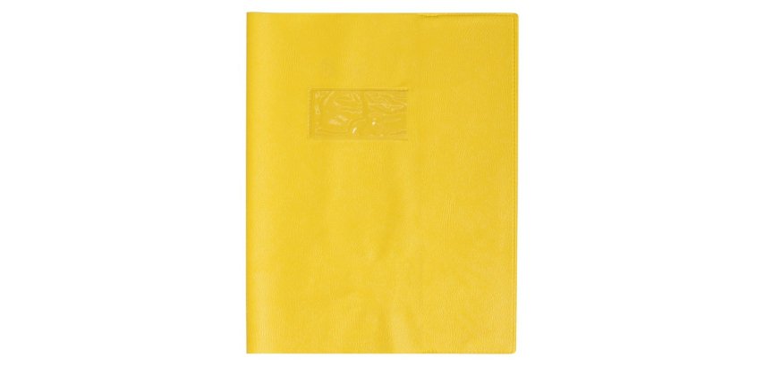 Protège-cahiers grain cuir PVC 22/100ème 17x22 cm
