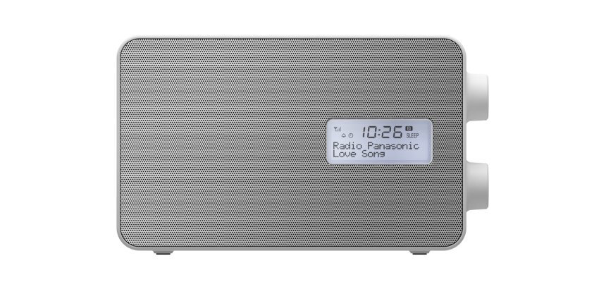 Panasonic Radio digitale, bianco, DAB+/FM, protezione da spruzzi