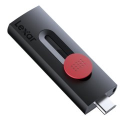 Lexar JumpDrive Dual Drive D300 unidad flash USB 256 GB USB Type-A / USB Type-C 3.2 Gen 1 (3.1 Gen 1) Negro