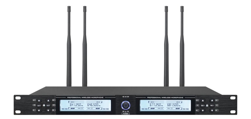 Empire Media AV.BR400 wireless microphone receiver Rack mount