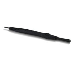 Muitomas UMBRSTRAIGHTBK umbrella Black Fiberglass Polyester Full-sized Rain umbrella