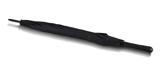 Muitomas UMBRSTRAIGHTBK umbrella Black Fiberglass Polyester Full-sized Rain umbrella