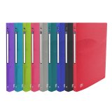 Classeur Oxford Osmose A4 dos 20mm 4 anneaux ronds couverture polypro coloris assortis