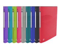 Classeur Oxford Osmose A4 dos 20mm 4 anneaux ronds couverture polypro coloris assortis