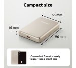 Intenso MW10000 Magnetic Power Bank 10000 mAh – MagSafe Compatible, 15W Wireless Charging, 20W USB-C PD, For iPhone & Android – Tested in Germany – Champagne