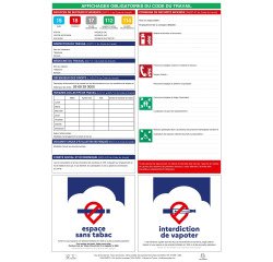 Panneau affichage exacompta obligatoire code du travail   40x60cm