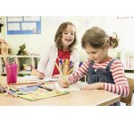 Crayon couleur stabilo easycolors gaucher corps      triangulaire mine large 4,2mm etui carton 12 unites + 1