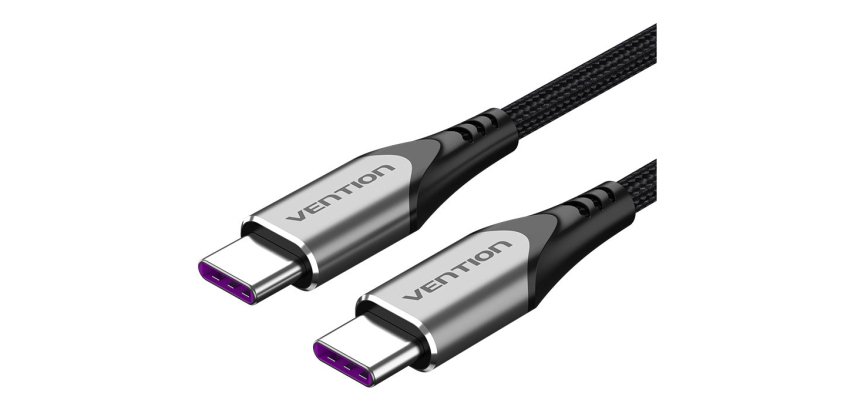 Vention TAEHG cable USB USB 2.0 1,5 m USB C 0,48 Gbit/s 100 W Gris
