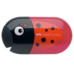 Faber-Castell 183526 temperino Temperamatite manuale Nero, Rosso
