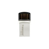 Transcend JetFlash 890 lecteur USB flash 256 Go USB Type-A / USB Type-C 3.2 Gen 1 (3.1 Gen 1) Argent
