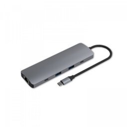 MCL MD1B99AZZUSB3C458 hub & concentrateur USB Type-C 5000 Mbit/s Aluminium