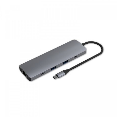 MCL MD1B99AZZUSB3C458 hub & concentrateur USB Type-C 5000 Mbit/s Aluminium