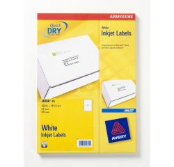 Avery J8168-25 addressing label White