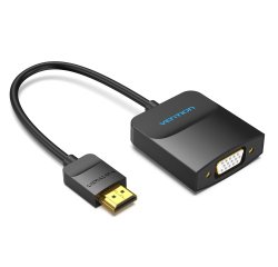 Vention Convertidor 42154/ HDMI Macho a VGA Hembra/ 15cm/ Negro