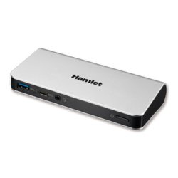 Hamlet HDOCKS500C laptop dock/port replicator Wired USB 3.2 Gen 1 (3.1 Gen 1) Type-A Black, Silver