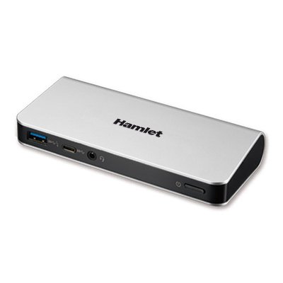 Hamlet HDOCKS500C laptop dock/port replicator Wired USB 3.2 Gen 1 (3.1 Gen 1) Type-A Black, Silver