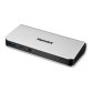 Hamlet HDOCKS500C laptop dock/port replicator Wired USB 3.2 Gen 1 (3.1 Gen 1) Type-A Black, Silver