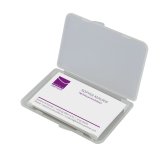 Etui pour cartes de visite-Box, transparent, mat