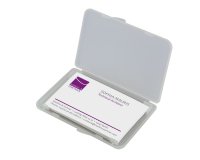 Etui pour cartes de visite-Box, transparent, mat