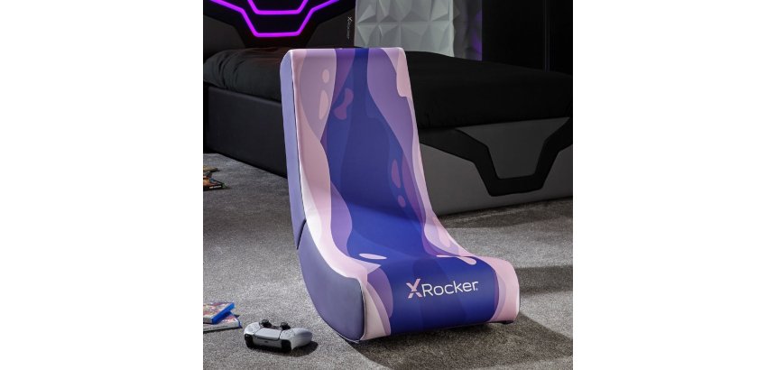 X Rocker 2022084 Gaming-Stuhl Konsolen-Gaming-Sessel Gepolsterter Stuhl Rosa