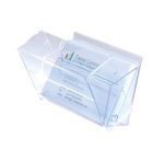 Boîte pr. cartes de visite, plastique dur, transparent