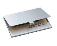 étui pour cartes de visite 'Alu', aluminium, argent