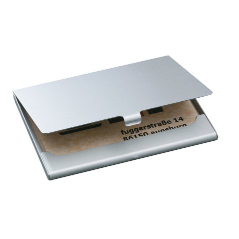 étui pour cartes de visite 'Alu', aluminium, argent