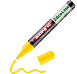 Marqueur edding 50 ecoline peinture base eau pointe      ogive 2/3mm coloris jaune