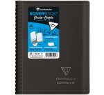Carnet dessin/croquis Koverbook reliure intégrale enveloppante A5 100 pages papier blanc 125 g couverture polypropylène transparent - Assortis