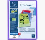 Protège-documents polypropylène semi rigide Kreacover® Chromaline 30 pochettes - 60 vues - A4