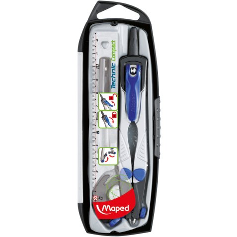 Maped 538700 compasso Blu, Grigio 4 pz