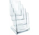 ARDA 70A64 literature rack 4 shelves Transparent