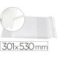 Couvre-livres liderpapel nº30 pvc transparent 13/100e 296x530mm avec rabat adhésif adaptable