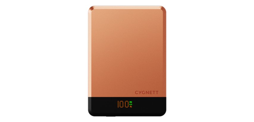 Cygnett MagSlim 5000 mAh Carica wireless Rame