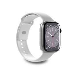 SBS Bracelet pour montre PURO band Apple Watch Blanc- boîtier 42-44-45-49mm