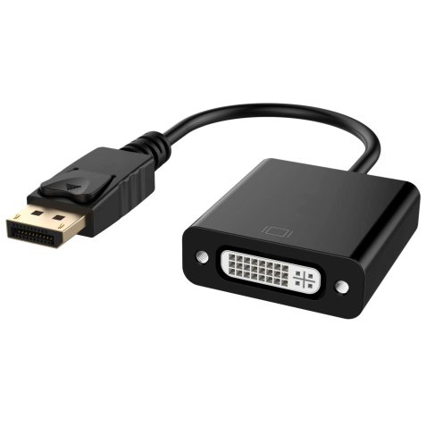 DLH DY-TU4936B changeur de genre de câble Displayport DVI Noir