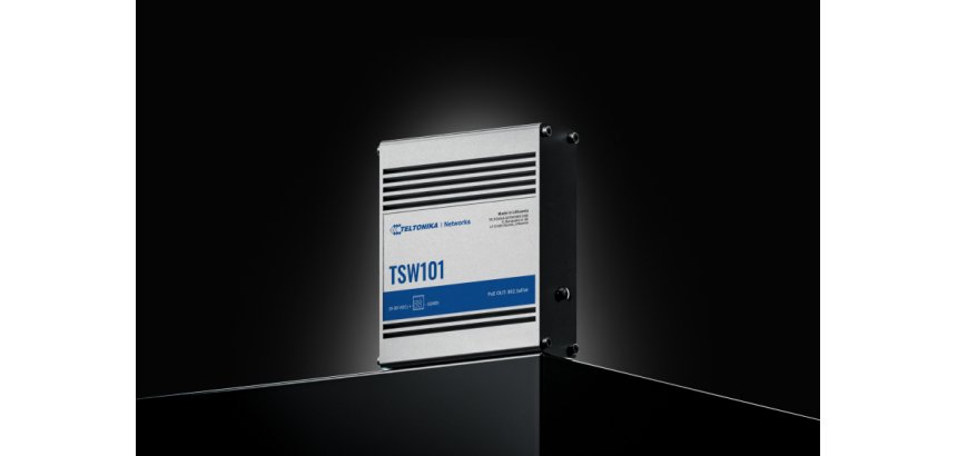 Teltonika TSW101 Gigabit Ethernet (10/100/1000) Connexion Ethernet, supportant l'alimentation via ce port (PoE) Métallique