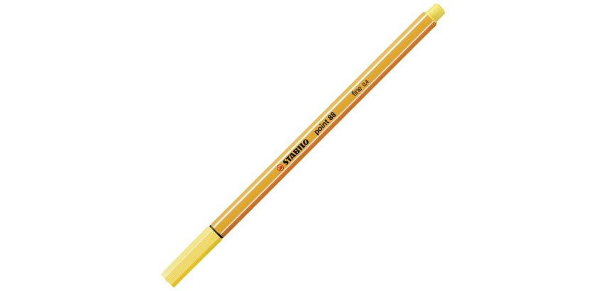 STABILO point 88 fineliner Yellow 1 pc(s)