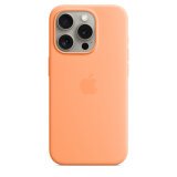 APPLE Coque iPhone Silicone MagSafe iPhone15 Pro - Orange