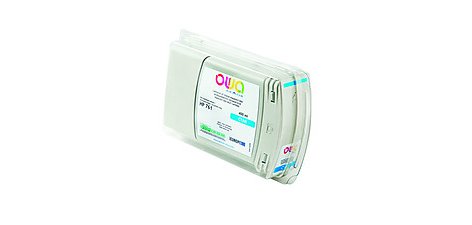 Cartouche d'encre traceur remanufacturée OWA - standard - Cyan - pour HP 761